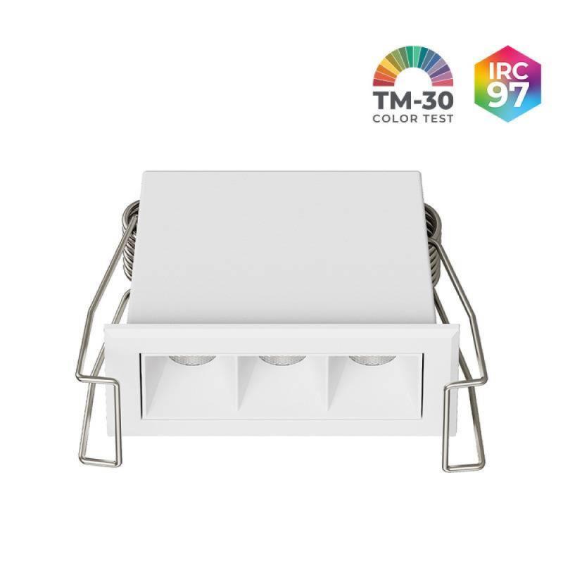 Spot de Embutir Nordecor Powerlux Branco LED 5 watts 36º 3000K IRC97 62x32x40mm 80113