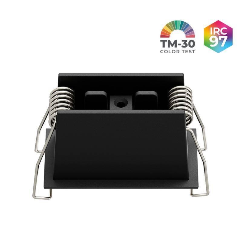 Spot de Embutir Nordecor Powerlux Preto LED 5 watts 36º 3000K IRC97 62x32x40mm 80115