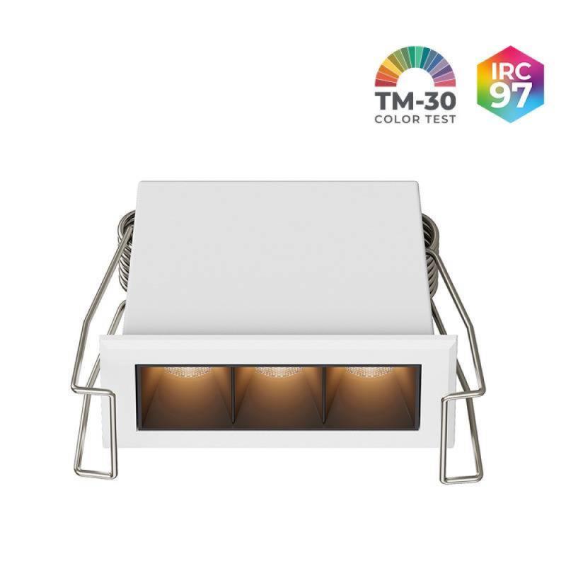 Spot de Embutir Nordecor Powerlux Branco LED 5 watts 36º 3000K IRC97 62x32x40mm 80114 