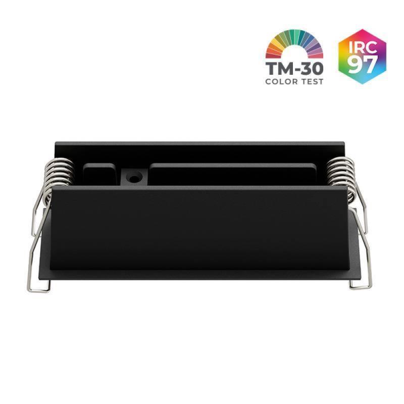Spot de Embutir Nordecor Powerlux Preto LED 8 watts 36º 3000K IRC97 109x32x40mm 80118