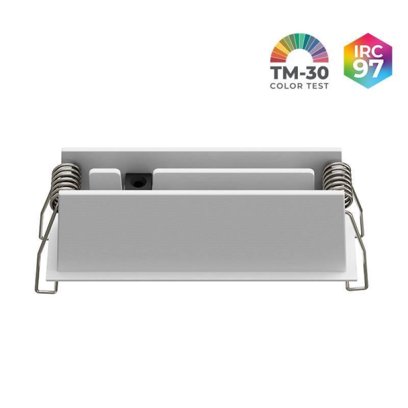 Spot de Embutir Nordecor Powerlux Branco LED 8 watts 36º 3000K IRC97 109x32x40mm 80116