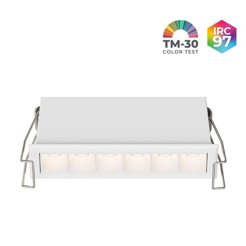 Spot de Embutir Nordecor Powerlux Branco LED 8 watts 36º 3000K IRC97 109x32x40mm 80116