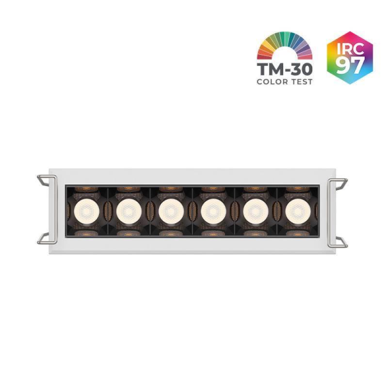 Spot de Embutir Nordecor Powerlux Branco LED 8 watts 36º 3000K IRC97 109x32x40mm 80117 