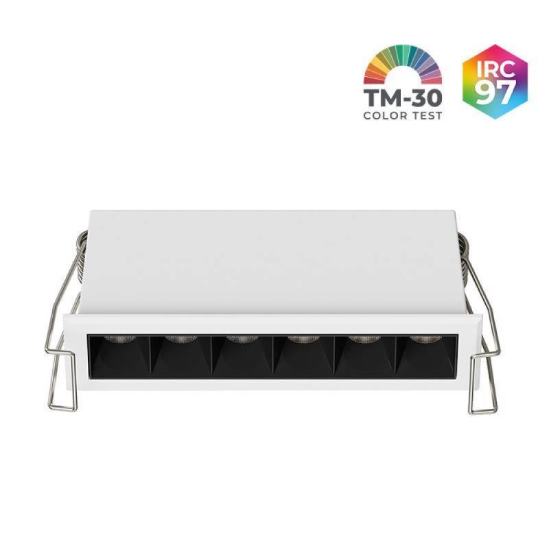 Spot de Embutir Nordecor Powerlux Branco LED 8 watts 36º 3000K IRC97 109x32x40mm 80117 