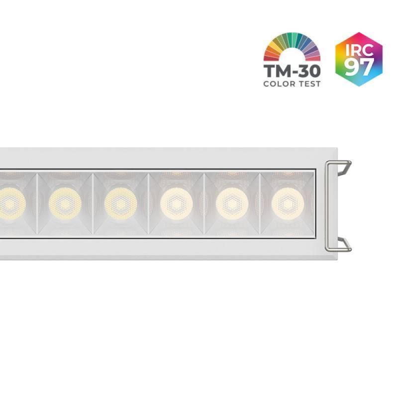Spot de Embutir Nordecor Powerlux Branco LED 18 watts 36º 3000K IRC97 205x32x40mm 80119