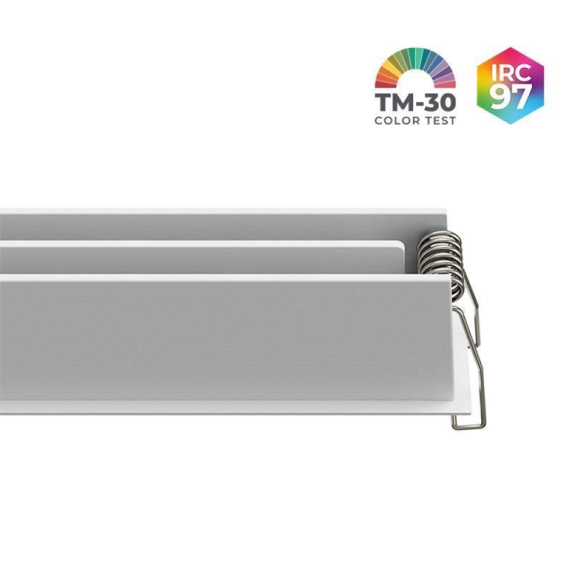 Spot de Embutir Nordecor Powerlux Branco LED 18 watts 36º 3000K IRC97 205x32x40mm 80119