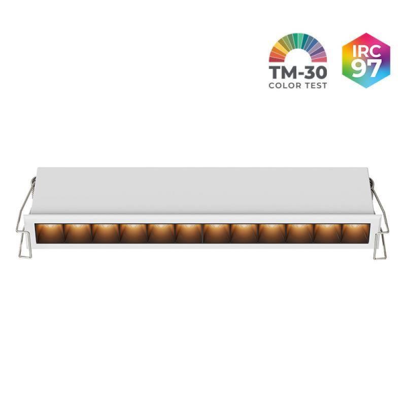 Spot de Embutir Nordecor Powerlux Branco LED 18 watts 36º 3000K IRC97 205x32x40mm 80120 