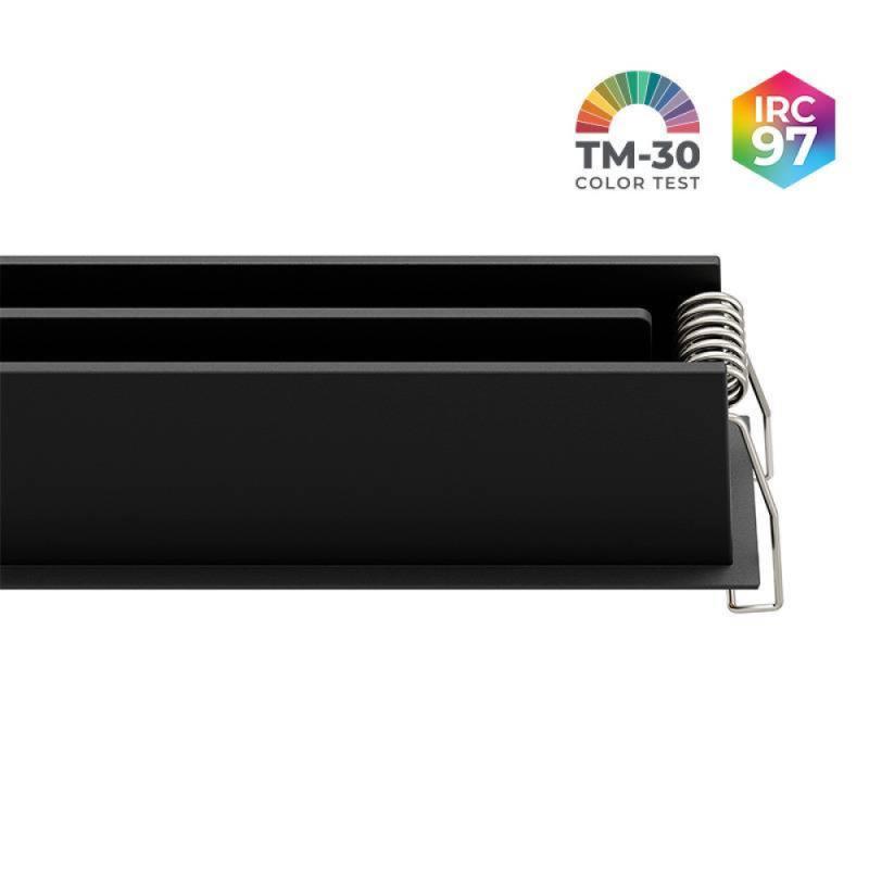 Spot de Embutir Nordecor Powerlux Preto LED 18 watts 36º 3000K IRC97 205x32x40mm 80121