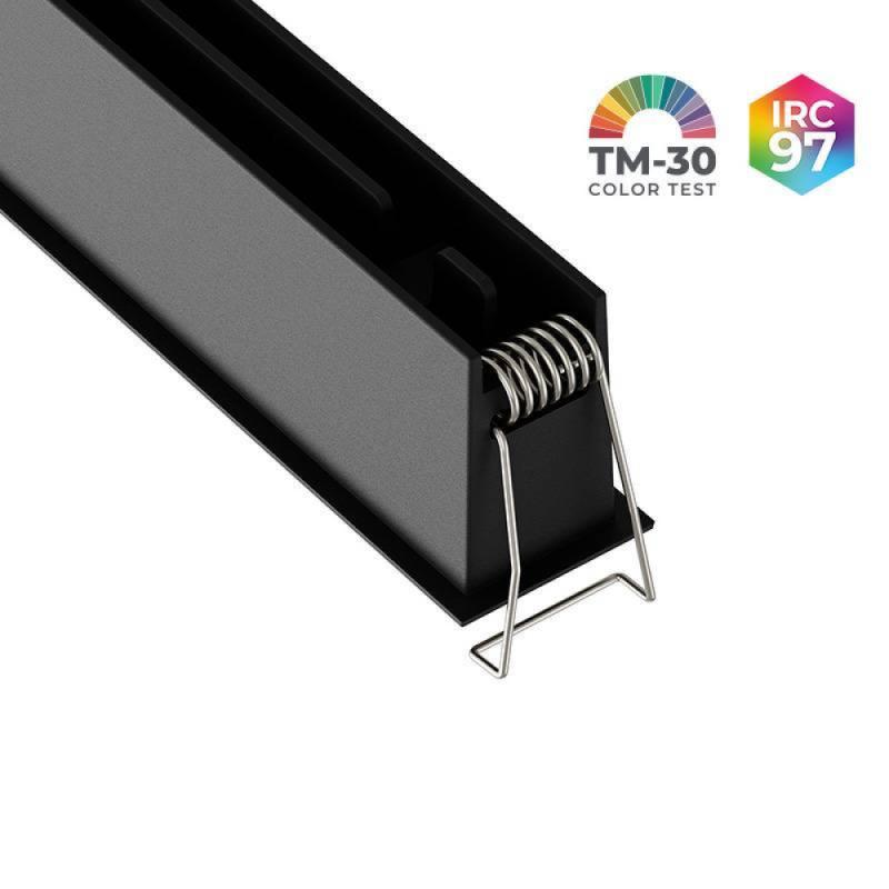Spot de Embutir Nordecor Powerlux Preto LED 18 watts 36º 3000K IRC97 205x32x40mm 80121