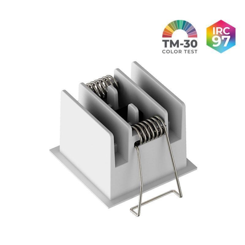 Spot de Embutir Nordecor Powerlux Branco LED 7 watts 36º 3000K IRC97 52x52x40mm 80122