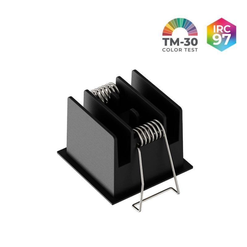 Spot de Embutir Nordecor Powerlux Preto LED 7 watts 36º 3000K IRC97 52x52x40mm 80124
