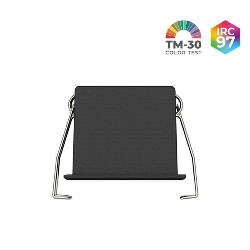 Spot de Embutir Nordecor Powerlux Preto LED 7 watts 36º 3000K IRC97 52x52x40mm 80124