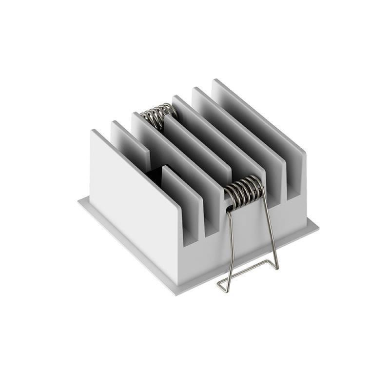 Spot de Embutir Nordecor Powerlux Branco e Preto LED 12 watts 36º 3000K IRC97 71x71x40mm 80126