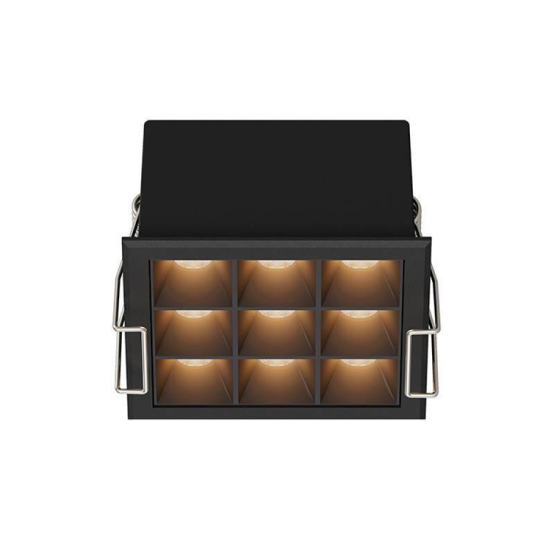 Spot de Embutir Nordecor Powerlux Branco e Preto LED 12 watts 36º 3000K IRC97 71x71x40mm 80126