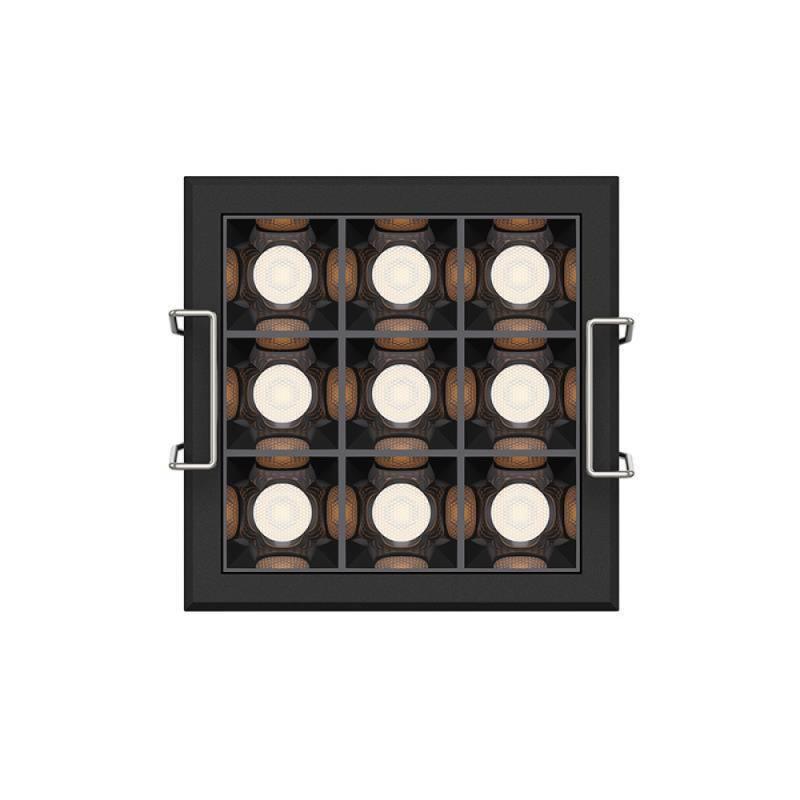 Spot de Embutir Nordecor Powerlux Branco e Preto LED 12 watts 36º 3000K IRC97 71x71x40mm 80126