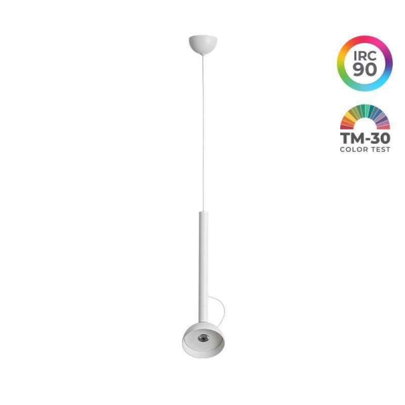 Pendente Nordecor Mond LED Branco 5 watts 3000K IRC90 Ø100x206mm Cabo 2 metros 90056 