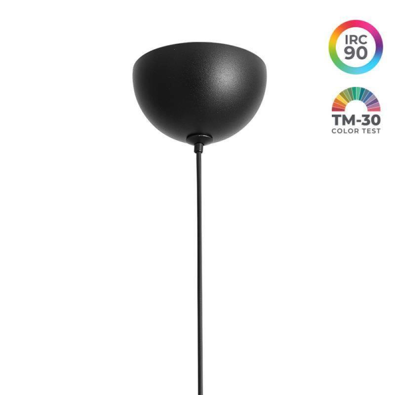 Pendente Nordecor Mond LED Preto 5 watts 3000K IRC90 Ø100x206mm Cabo 2 metros 90057 