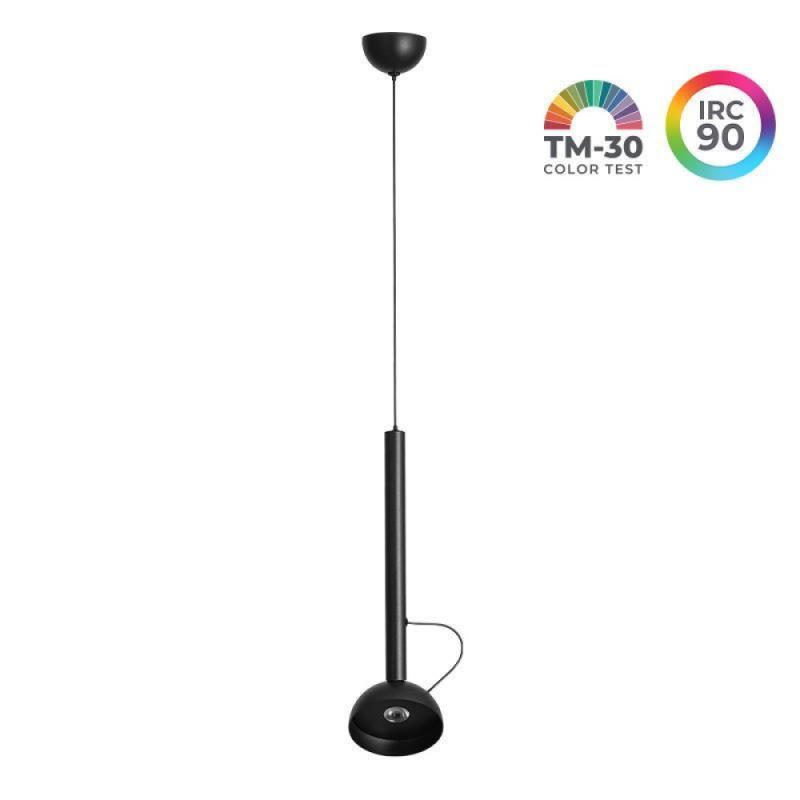 Pendente Nordecor Mond LED Preto 5 watts 3000K IRC90 Ø100x206mm Cabo 2 metros 90057 