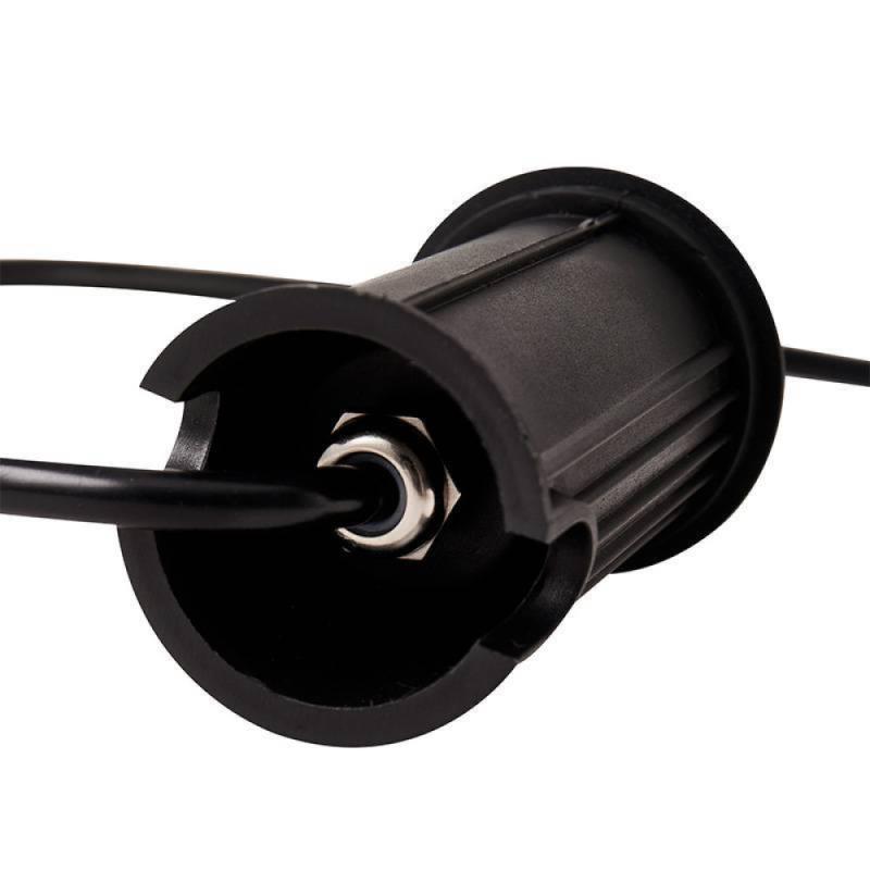 Embutido de Solo Nordecor Mies 2 watts 2700K 24V IRC97 24° IP67 Preto Ø52x80mm 6617 PREN