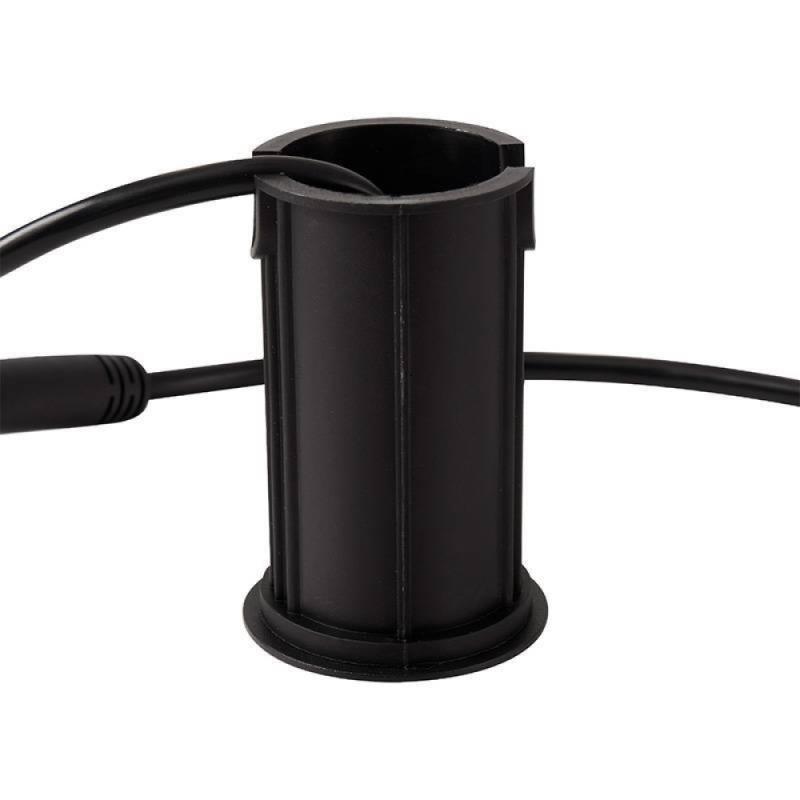 Embutido de Solo Nordecor Mies 2 watts 2700K 24V IRC97 24° IP67 Preto Ø52x80mm 6617 PREN