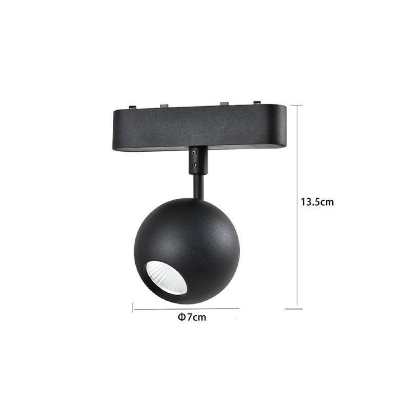 Spot Magnético Nordecor Kay Tez 9,5 watts 3000K 48V  IRC90 38° Preto Ø70x135mm 6560 PREN