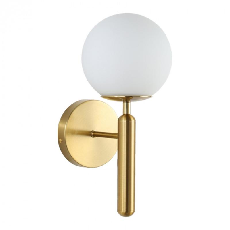 Arandela Skylight Basic Dourado e Vidro Leitoso 1L G9 25 watts Ø150X330X200mm SKY-3123AR-DO PREN