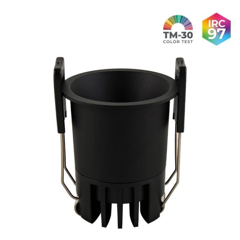 Spot de Embutir Nordecor VEXO LED 6 watts 2700K IRC97 17° Preto 80082