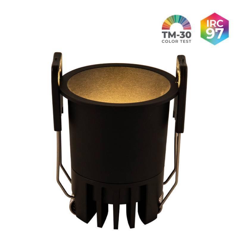 Spot de Embutir Nordecor VEXO LED 6 watts 2700K IRC97 17° Preto 80082