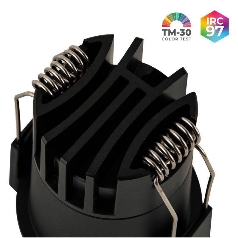 Spot de Embutir Nordecor VEXO LED 6 watts 2700K IRC97 17° Preto 80082
