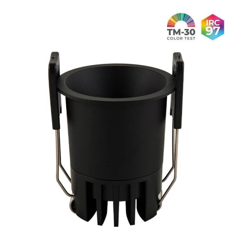 Spot de Embutir Nordecor VEXO LED 6 watts 3000K IRC97 17° Preto 80084
