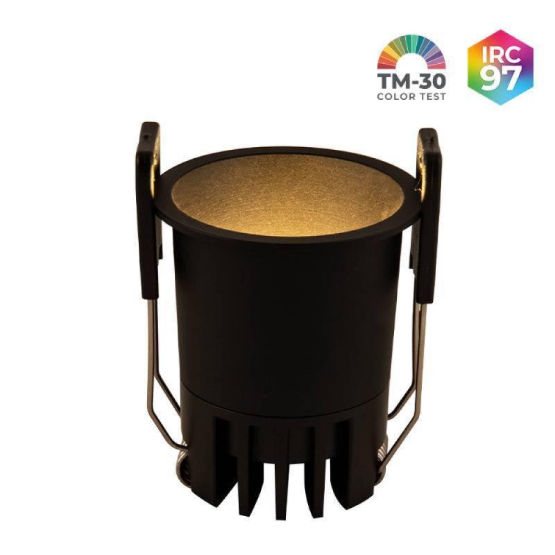 Spot de Embutir Nordecor VEXO LED 6 watts 3000K IRC97 17° Preto 80084