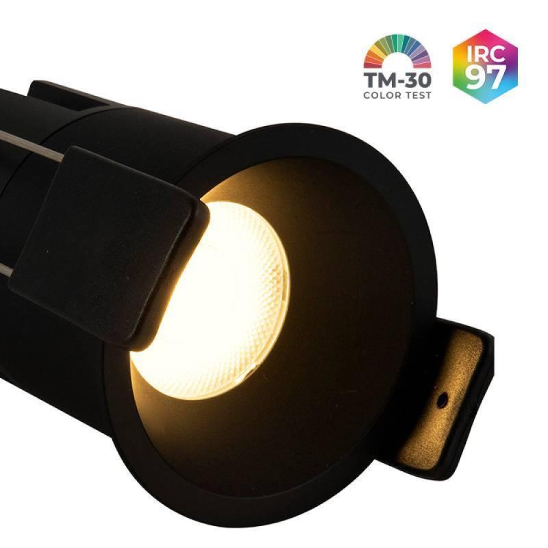 Spot de Embutir Nordecor VEXO LED 6 watts 3000K IRC97 17° Preto 80084