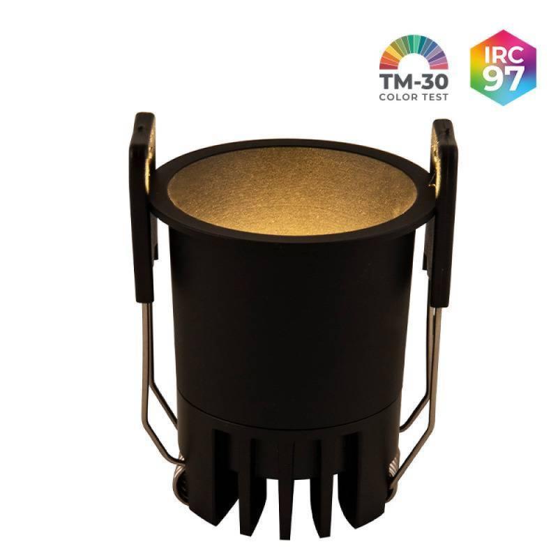 Spot de Embutir Nordecor VEXO LED 6 watts 2700K IRC97 53° Preto 80086