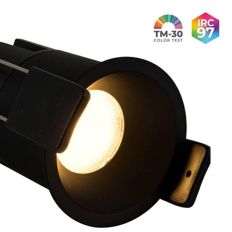 Spot de Embutir Nordecor VEXO LED 6 watts 2700K IRC97 53° Preto 80086