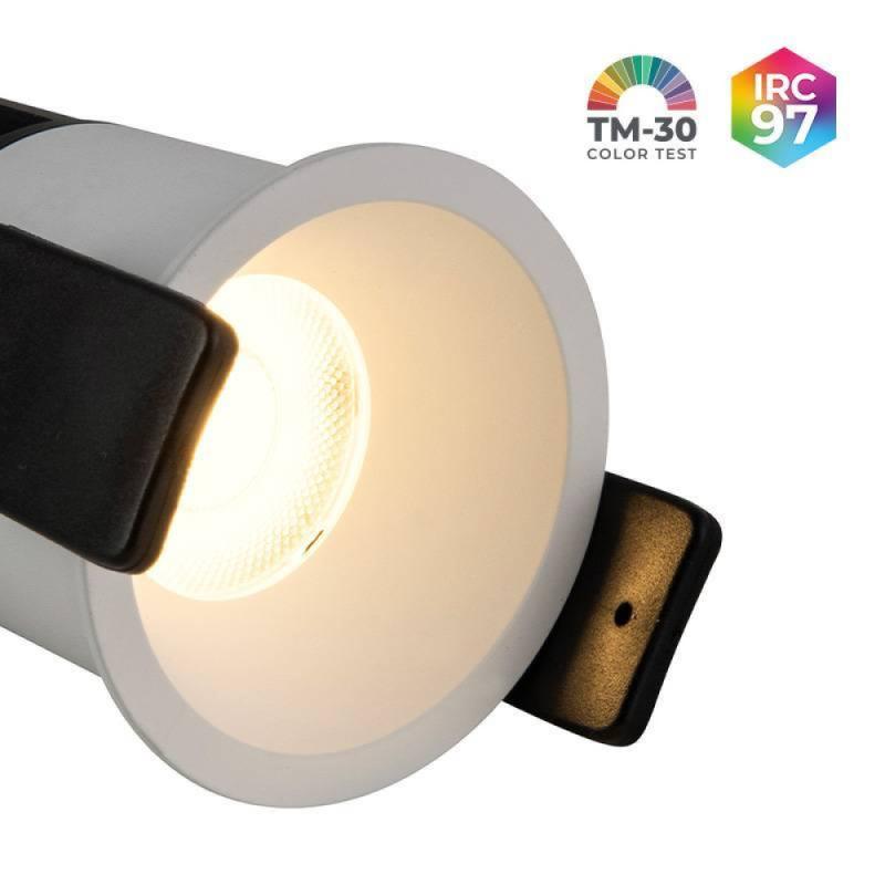 Spot de Embutir Nordecor VEXO LED 6 watts 3000K IRC97 53° Branco 80087