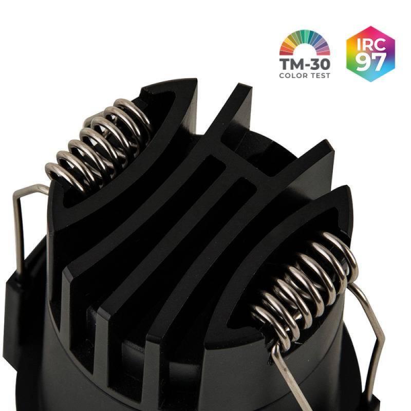 Spot de Embutir Nordecor VEXO LED 6 watts 3000K IRC97 53° Preto 80088
