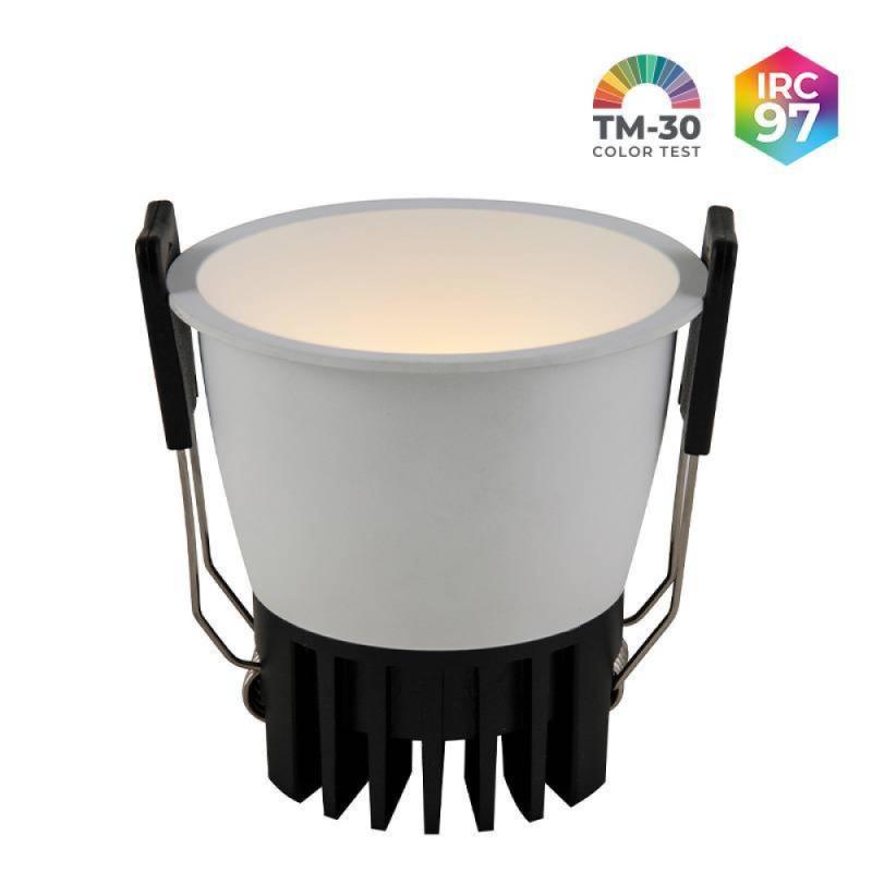 Spot de Embutir Nordecor VEXO LED 9 watts 2700K IRC97 53° Branco 80093