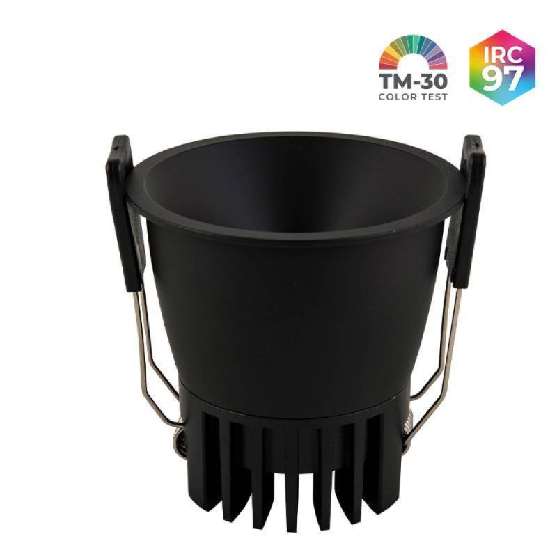 Spot de Embutir Nordecor VEXO LED 9 watts 2700K IRC97 53° Preto 80094