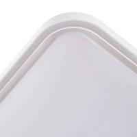 Plafon de Sobrepor Nordecor Liny Quadrado Branco LED Dimerizável 30 watts 3000K/4000K/6500K Bivolt 490x490mm 90046