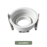 Spot de Embutir Nordecor Loyo Pro Quadrado Mini Dicróica Alumínio Branco Ø66mm 80021