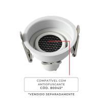 Spot de Embutir Nordecor Loyo Pro Quadrado Mini Dicróica Alumínio Branco Ø66mm 80021