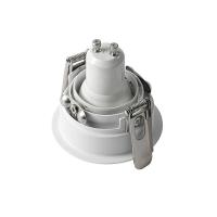 Spot de Embutir Nordecor Loyo Pro Quadrado Mini Dicróica Alumínio Branco Ø66mm 80021
