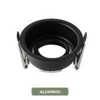 Spot de Embutir Nordecor Loyo Pro Quadrado Mini Dicróica Alumínio Preto Ø66mm 80022