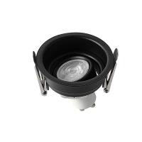 Spot de Embutir Nordecor Loyo Pro Quadrado Mini Dicróica Alumínio Preto Ø66mm 80022