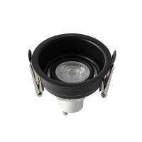 Spot de Embutir Nordecor Loyo Pro Quadrado Mini Dicróica Alumínio Preto Ø66mm 80022