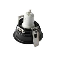 Spot de Embutir Nordecor Loyo Pro Quadrado Mini Dicróica Alumínio Preto Ø66mm 80022