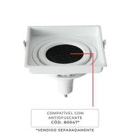 Spot de Embutir Nordecor Loyo Pro Quadrado AR70 Alumínio Branco 111x111mm 80041