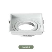 Spot de Embutir Nordecor Loyo Pro Quadrado AR70 Alumínio Branco 111x111mm 80041