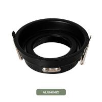 Spot de Embutir Nordecor Loyo Pro Redondo AR70 Alumínio Preto Ø105mm 80030
