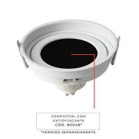 Spot de Embutir Nordecor Loyo Pro Redondo AR111 Alumínio Branco Ø144mm 80031